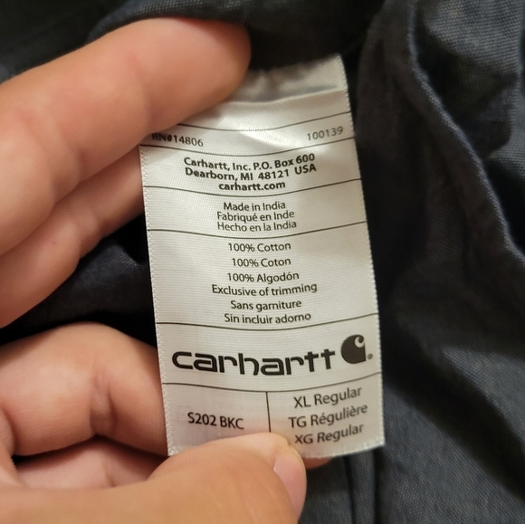 Carhartt Men's Working Casual Button Down - Size (XL) - Excellent Condition - Picture 6 of 6